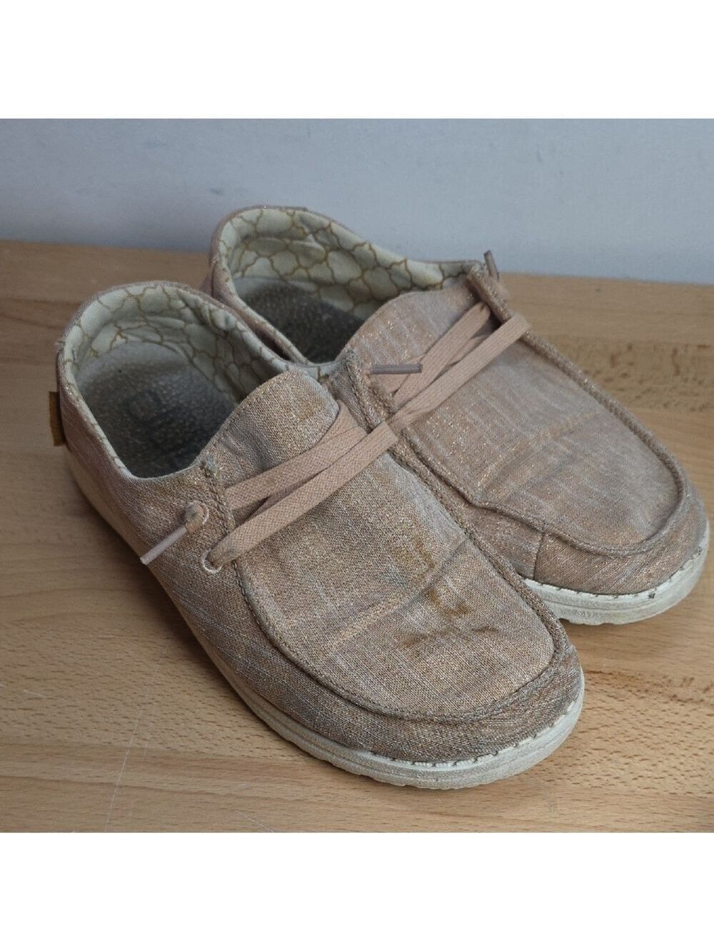 WEN Sparkling Rose Gold Slip-On Shoes Us 7